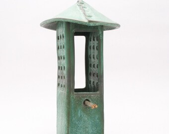 Ceramic Bird Feeder, Pottery Bird Feeder, Garden Art, Rustic Bird Feeder