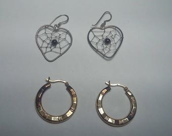 2 Pairs of Sterling Silver Earings
