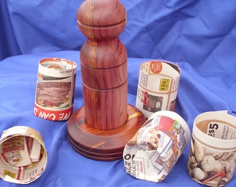 Paper Pot Maker/ Newspaper Pot Maker/ Spring Garden/ Gardening Gift/ Garden Tool/ Seed Starting/ Small Pot/ Plant Pot