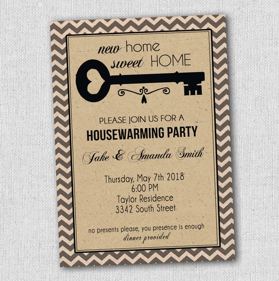 house warming party invitation new home announcement new