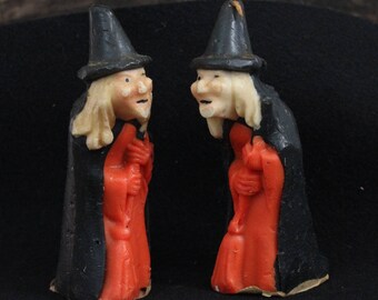 Vintage Gurley Witch Candles from the 60's, Vintage Halloween Candles