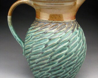 2 Quart Stoneware Pitcher "Ready to Ship"