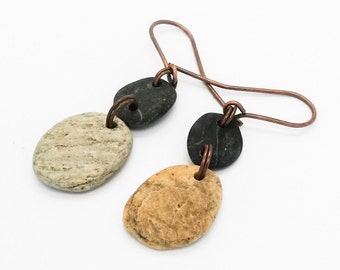 drilled beach stone pendant drilled river rock pendant for earring drilled pebbles beads stone charms river stone pendant ketten kiesel ()