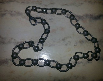 Necklace Metal Chain Link And Ball