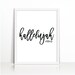 Christian Printable Hallelujah Prayer Hebrew Bible verse