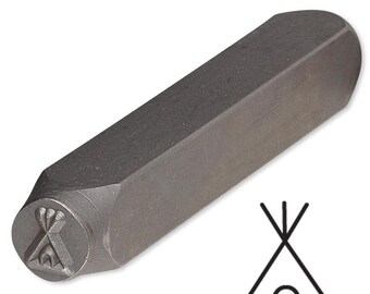 Teepee Metal Stamp Punch Tool Design PMC Clay Marking 21
