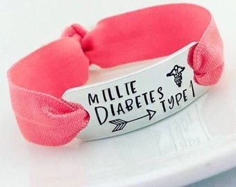 Medical Alert Bracelets, Diabetes Type 1 Charm, Medical Jewellery, Epilepsy, Epileptic, Jewelry, Stretchy Bracelet, Autism, All Conditions