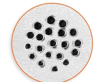 10% Off Clearance 6mm Solid Dot Texture 2 Metal Stamp, ImpressArt Texture Design Stamp, Impress Art Stamps, Use w/ Texture Stamper, DIY Jewe