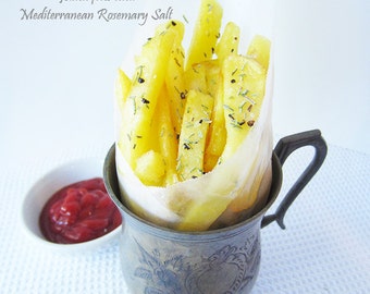 Mediterranean Rosemary Salt, Gourmet Salt, Food gift, Foodie, Finishing Salt, Herb Blend