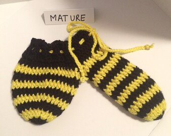 Yellow and Black Willie Warmer - Clearance priced