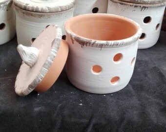 Garlic holder jar-garlic cellar-garlic keeper garlic jar