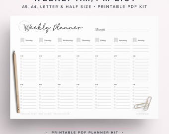 weekly schedule organizer