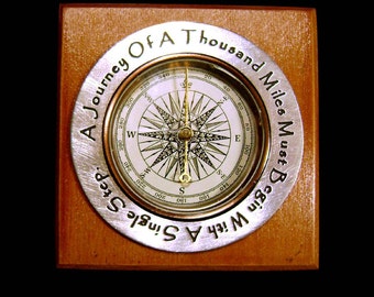 Inspirational Compass for the Graduate1 - A Journey Of A Thousand Miles Must Begin With A Single Step