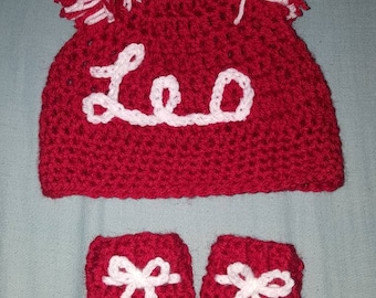 Newborn/ Baby hat and mittens