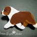 Australian Shepherd Armband Number Holder Dog Show Artist Hand-Made Brooch Dog Art Jewelry