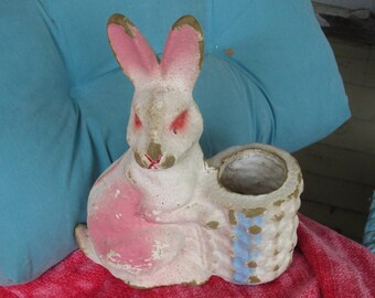 Vintage 1930's/40's Paper Mache Easter Bunny