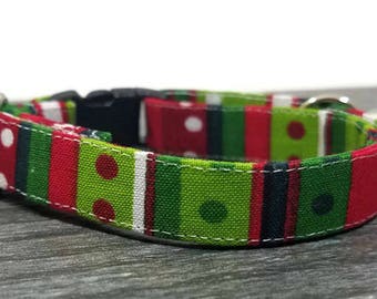 Geometric Cat Collar,Christmas cat collar,Christmas Gifts, Breakaway Collars, Cotton Cat Collars, Cat Collars, Kitty Collar, Cats Collar