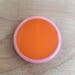 5 Large 40mm Vintage Orange and pink Lucite Beads