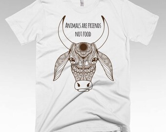 Animals are Friends, Vegan shirt, Vegan Clothing, Vegan Gifts, Vegan t shirts