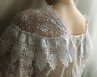 Antique vintage lace Edwardian blouse