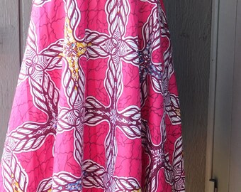 Pink Titi Flare Sleeveless Midi Dress