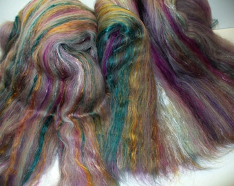 Multi Fibered Batts for Hand Spinning Yarn Felting