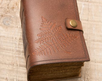 Brown Leather Journal, Handbound Journal, Leather Diary, Notebook