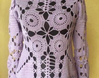 Hand crocheted sweater