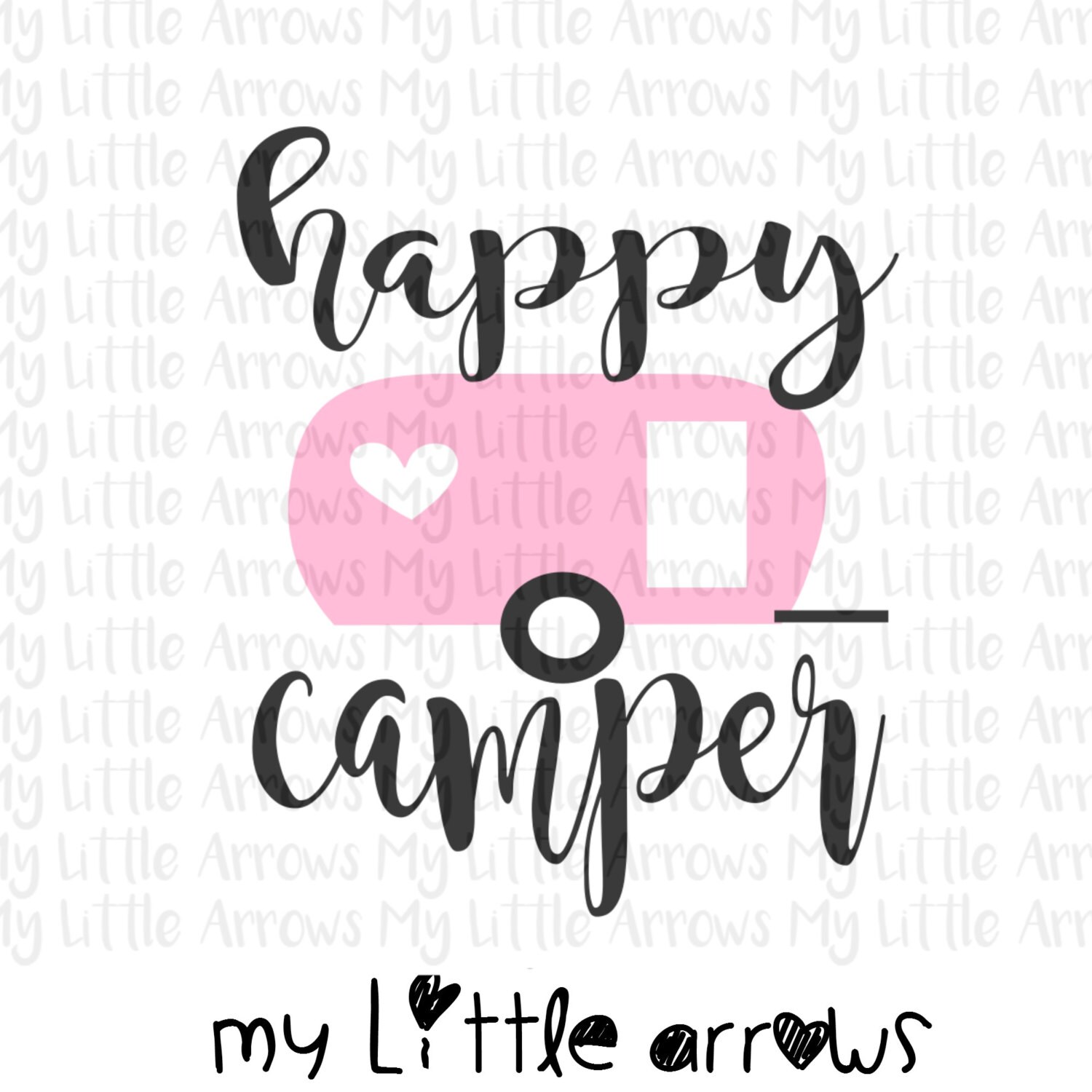 Happy Camper SVG DXF EPS Png Files For Cutting Machines Happy Camper SVG DXF EPS Png Files For Cutting Machines