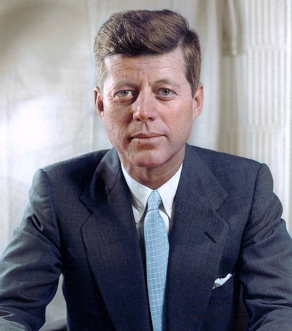 John F. Kennedy Kennedy pose's for a portrait around 1960