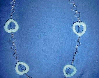 amazonite blue agate necklace
