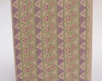 Greeting Card- Triangles pattern