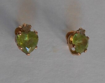 Vintage 10K Topaz Earrings