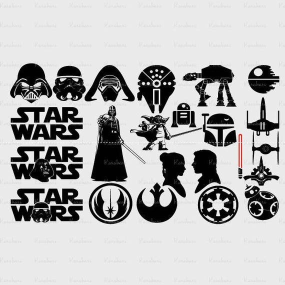Download 23 Star Wars SVG Collection, Vader svg, yoda svg, Star ...