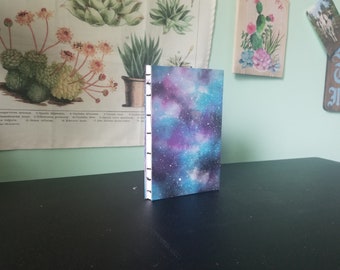 Galaxy Sketchbook - Handmade - Kettle Stitch Binding