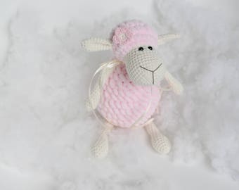 Stuffed sheep, plush sheep, crochet lamb, softie sheep toy, amigurumi sheep, handmade sheep, stuffed animal sheep, crochet sheep, lamb toy
