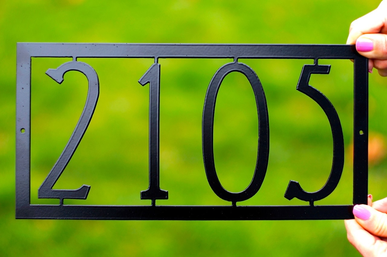 mission house numbers art deco house number modern house