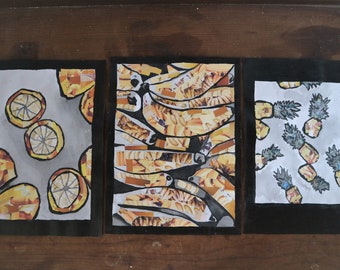 Mixed Media and Collage (Yellow)