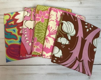 Amy Butler Set of 5 Fat Quarters Pink