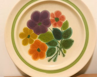 Set of 5 Franciscian Earthenware Plates