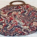 Vintage Very Cool Paisley Yarn Knitting Craft Purse Hippie Bag by Merco