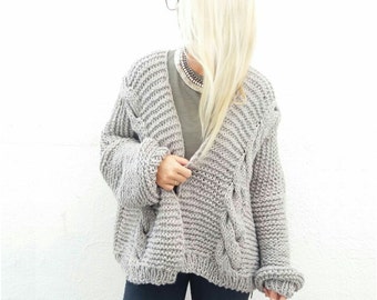 Chunky Cardigan. Choose Your Color.
