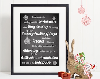 Printable Christmas Welcome Sign | Christmas Vacation | Clark Griswold Quote | National Lampoons