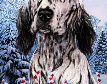 More Dog Breed Winter Berries Garden Flags.