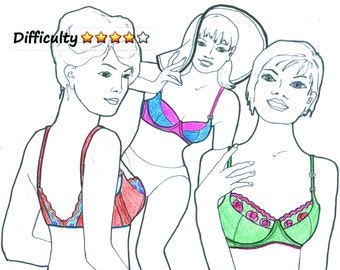 BRA DOWNLOAD Pattern WINGS Underwired Bra by Merckwaerdigh