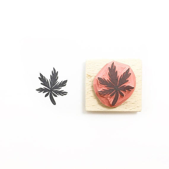 Pot leaf stamp marijuana stamp weed leaf weed gift pot