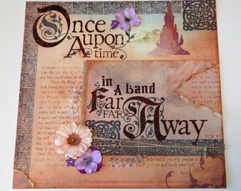 Custom Fairytale Scrapbook- 12x12 Once Upon a Time Scrapbook