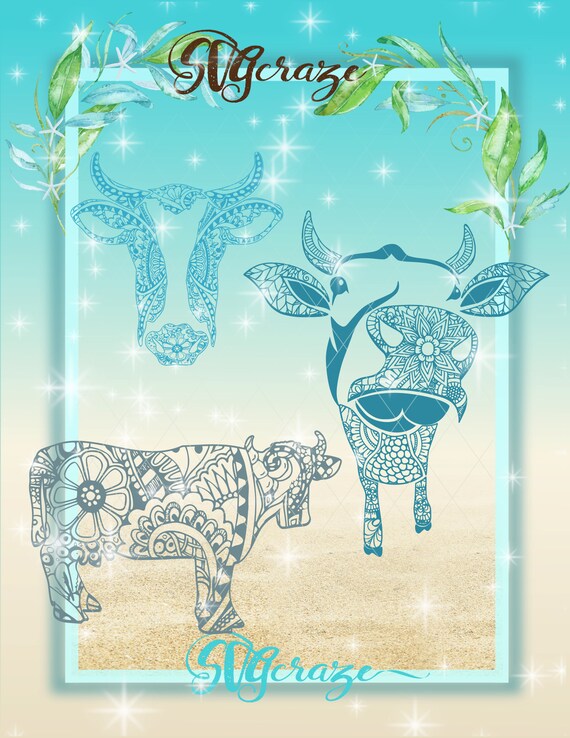 Download Cow Mandala Mandala SVG Cow Svg Cow Decal Cow Mandala