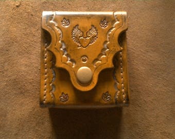 Leather cigarette case