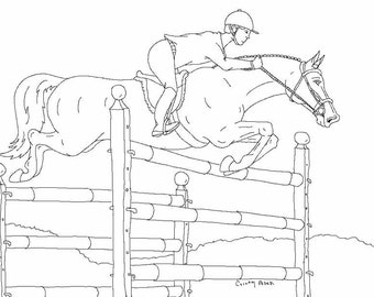 Horse In Fence Coloring Sheet 7